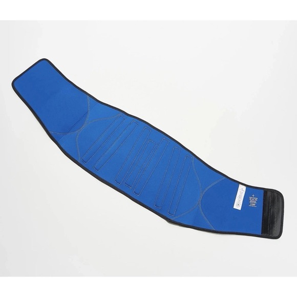 TOMMIE COPPER Black Blue Adjustable Compression S/M Back Brace Unisex 1821 NEW - Picture 9 of 11